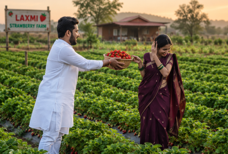 Capture your beautiful love story surrounded by the natural beauty of our strawberry farm.